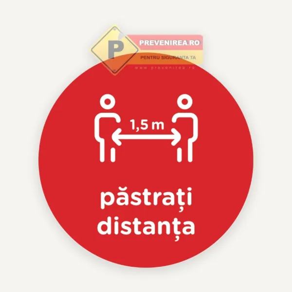 Semn rosu pastrati distanta