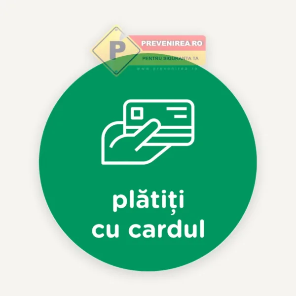 Semn verde plati cu cardul