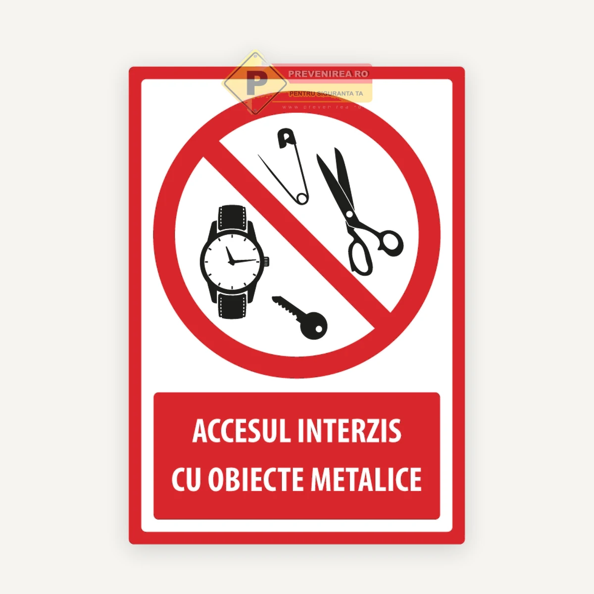 Semne pentru obiecte metalice
