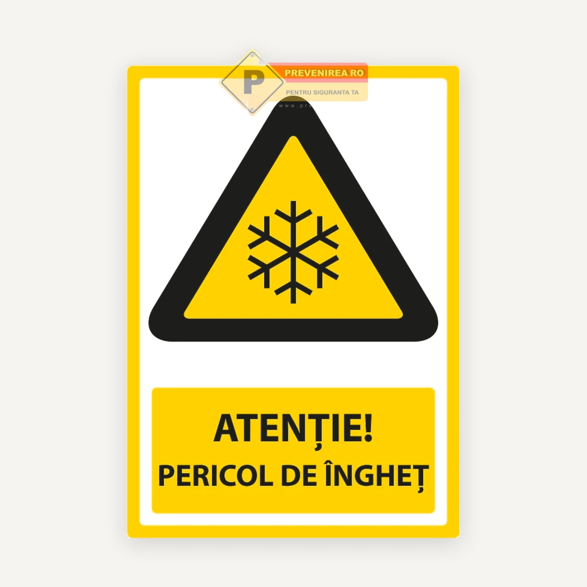 Semne pentru pericol de inghet