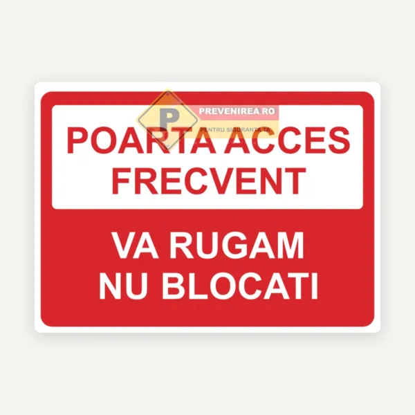 Semne pentru poarta de acces