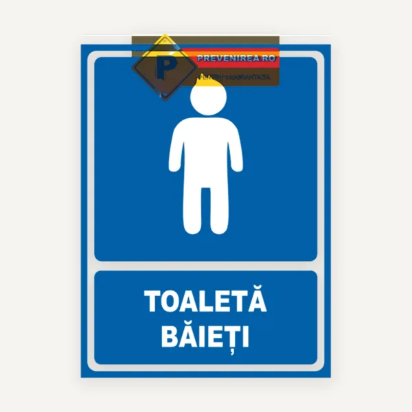 Semne pentru toaleta baieti