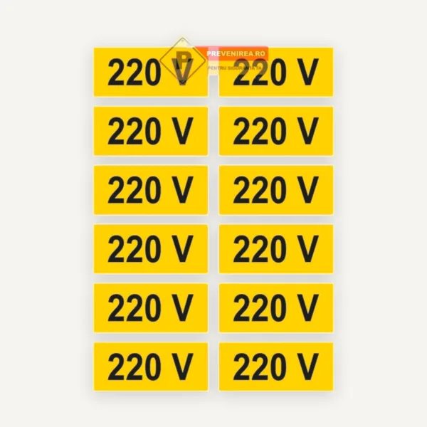 Set etichete 220v