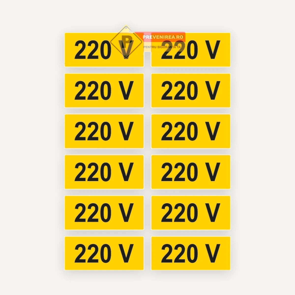 Set etichete 220v
