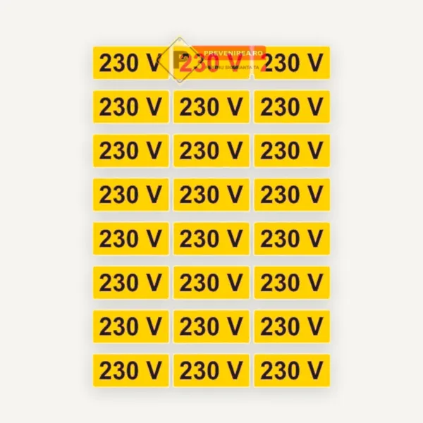 Set etichete prize 230v
