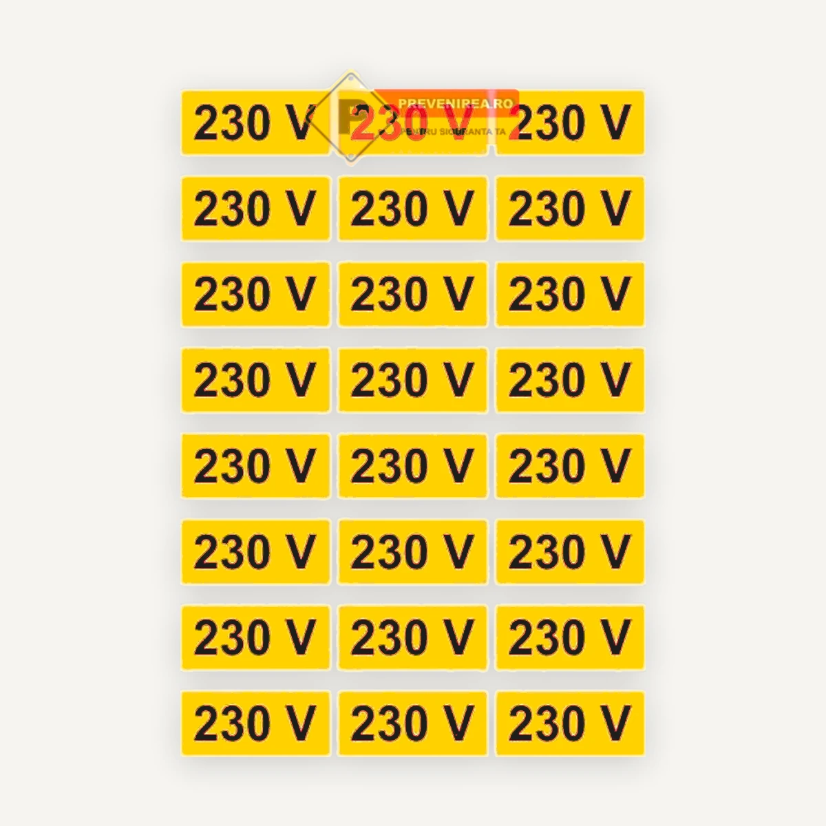 Set etichete prize 230v