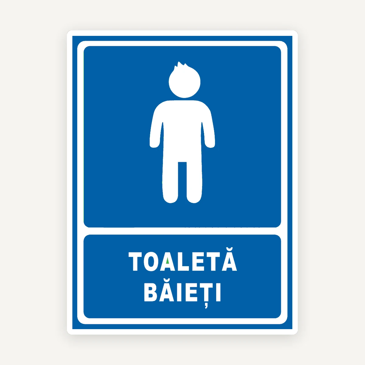 Indicator Toaletă Băieți | Semnalizare WC
