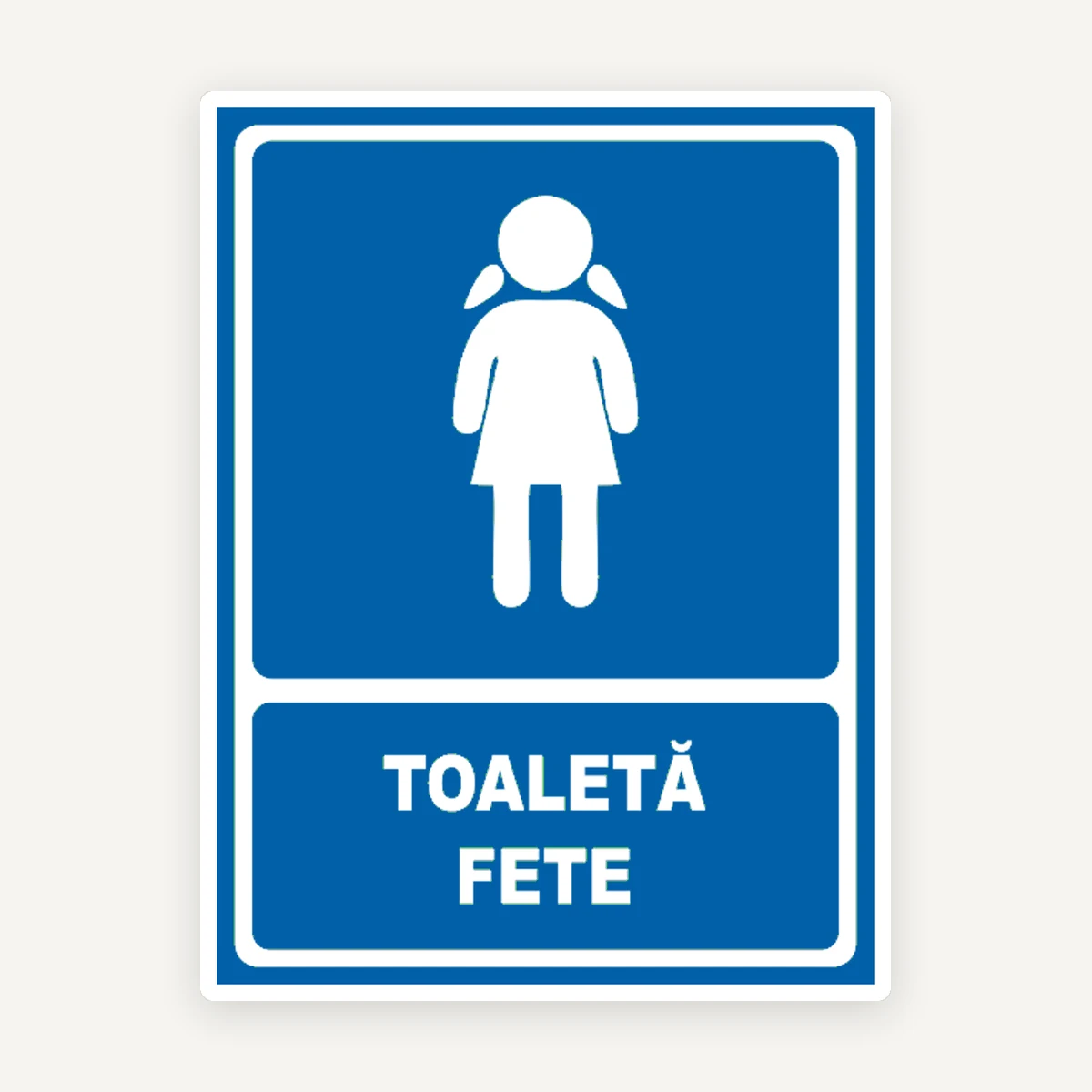 Indicator WC Fete - Plăcuță Semnalizare Toaletă