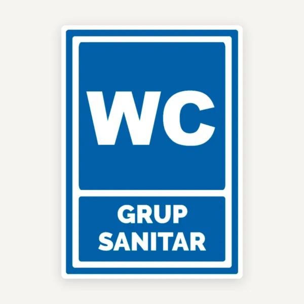 Indicator Grup Sanitar WC - Semnalizare Toaletă Femei/Bărbați