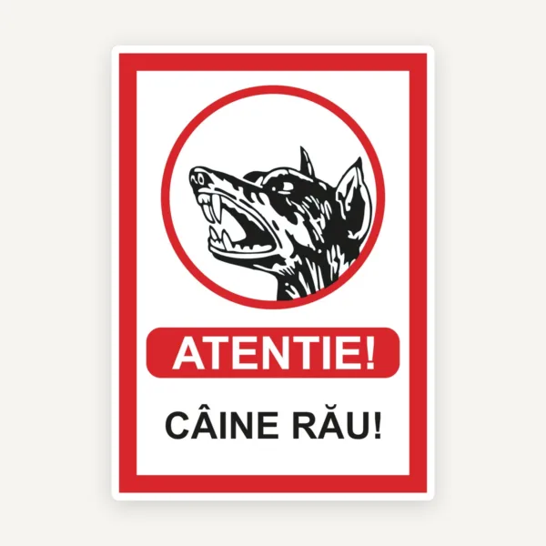 Indicator Atenție Câine Rău pentru Gard și Poartă