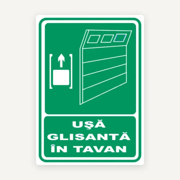 Indicator ușă glisantă cu ridicare în tavan
