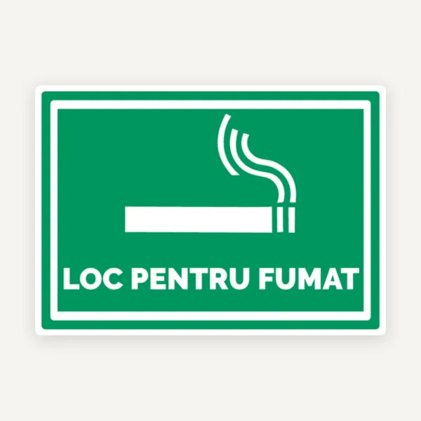 Indicator Loc pentru Fumat pentru Fumători
