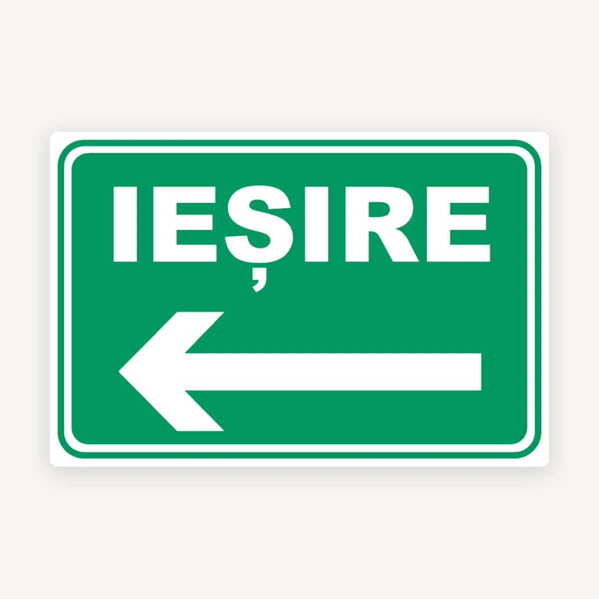 Indicator de Ieșire cu Săgeată Stânga - Semn către Ieșire