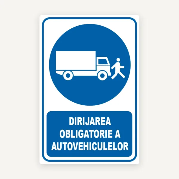 Indicator dirijarea obligatorie a autovehiculelor
