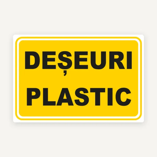 Indicator pentru deseuri plastic