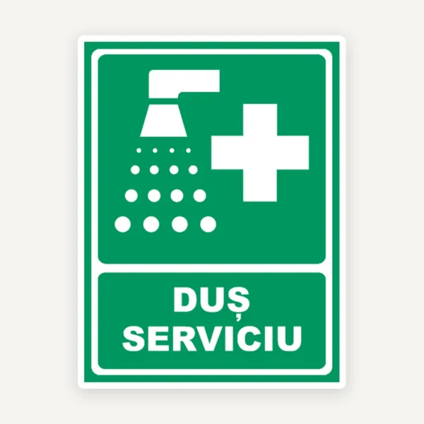Indicator pentru dus serviciu
