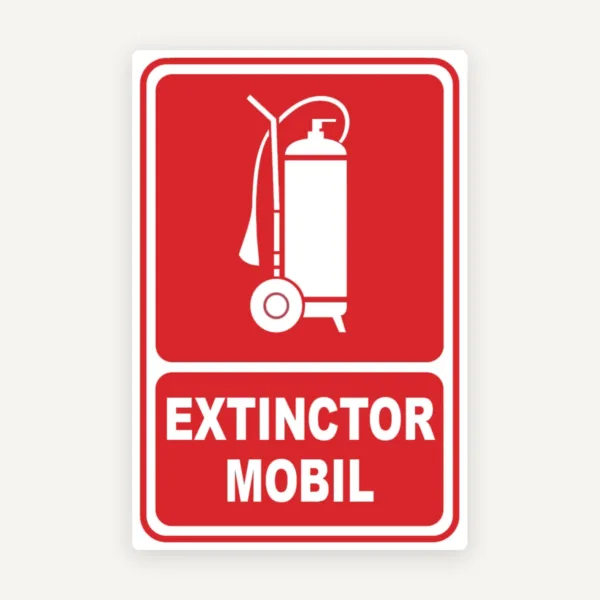 Indicator pentru extinctor mobil