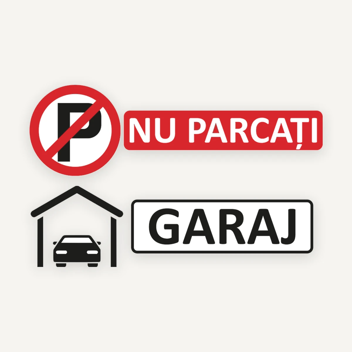 Indicator pentru garaj nu parcati