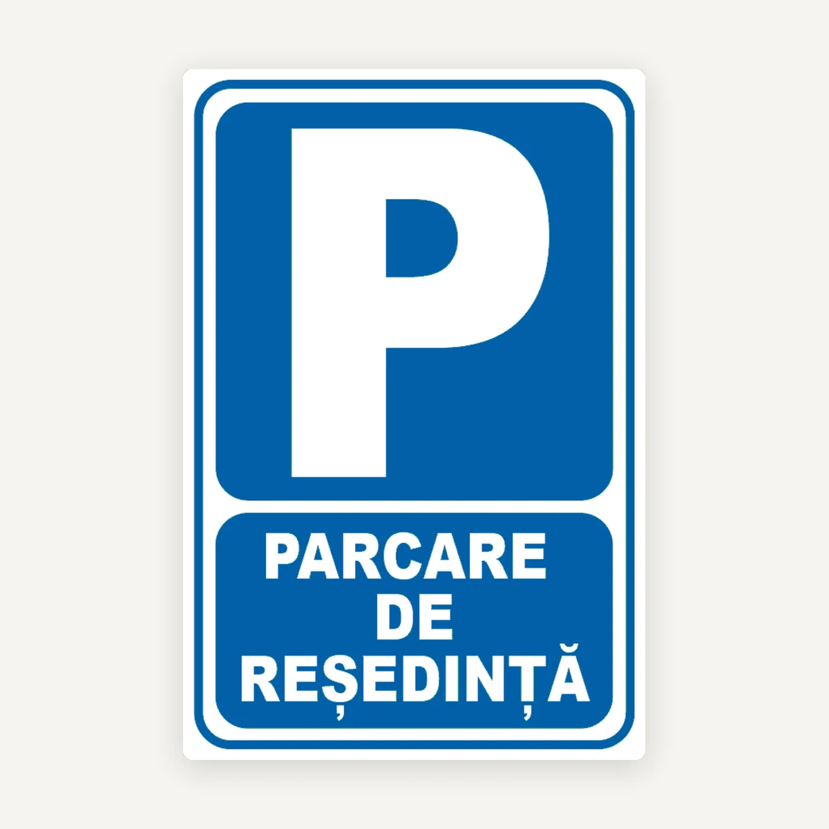 Indicator pentru parcare de resedinta