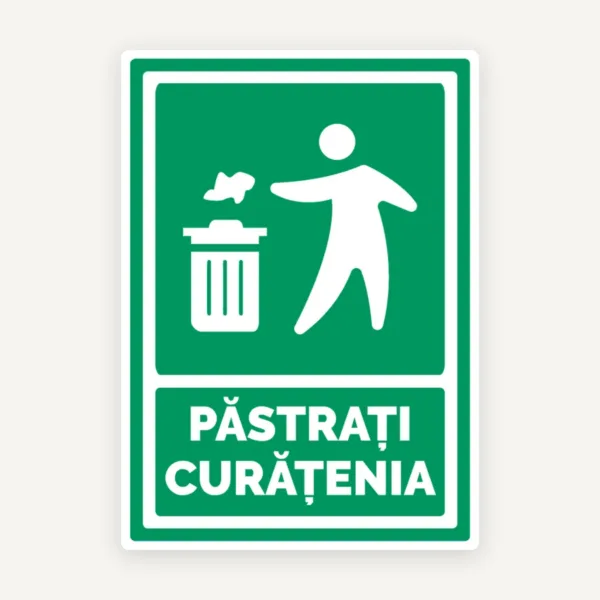 Indicator pentru pastrarea curateniei
