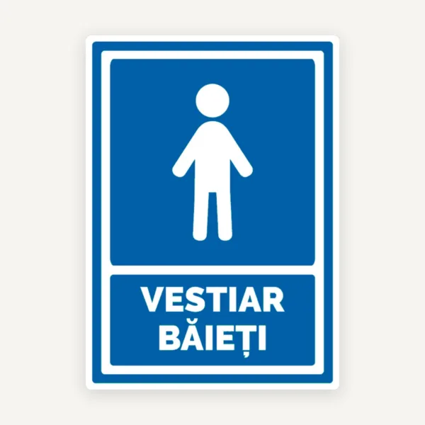 indicator pentru vestiar baieti