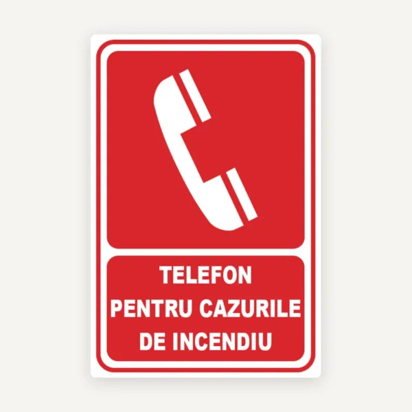 Indicator telefon pentru cazurile de incendiu