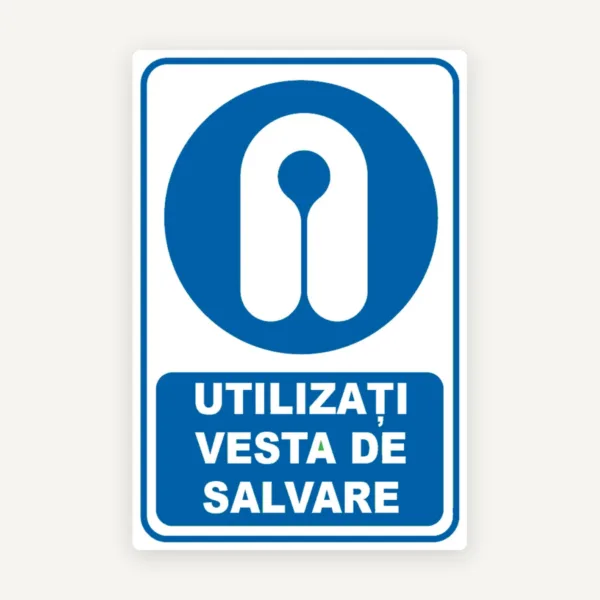 Indicator utilizati vesta de salvare