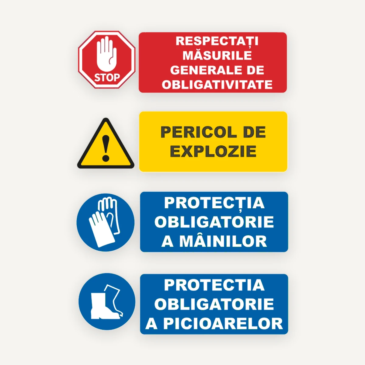 Panou de interzicere avertizare si obligativitate