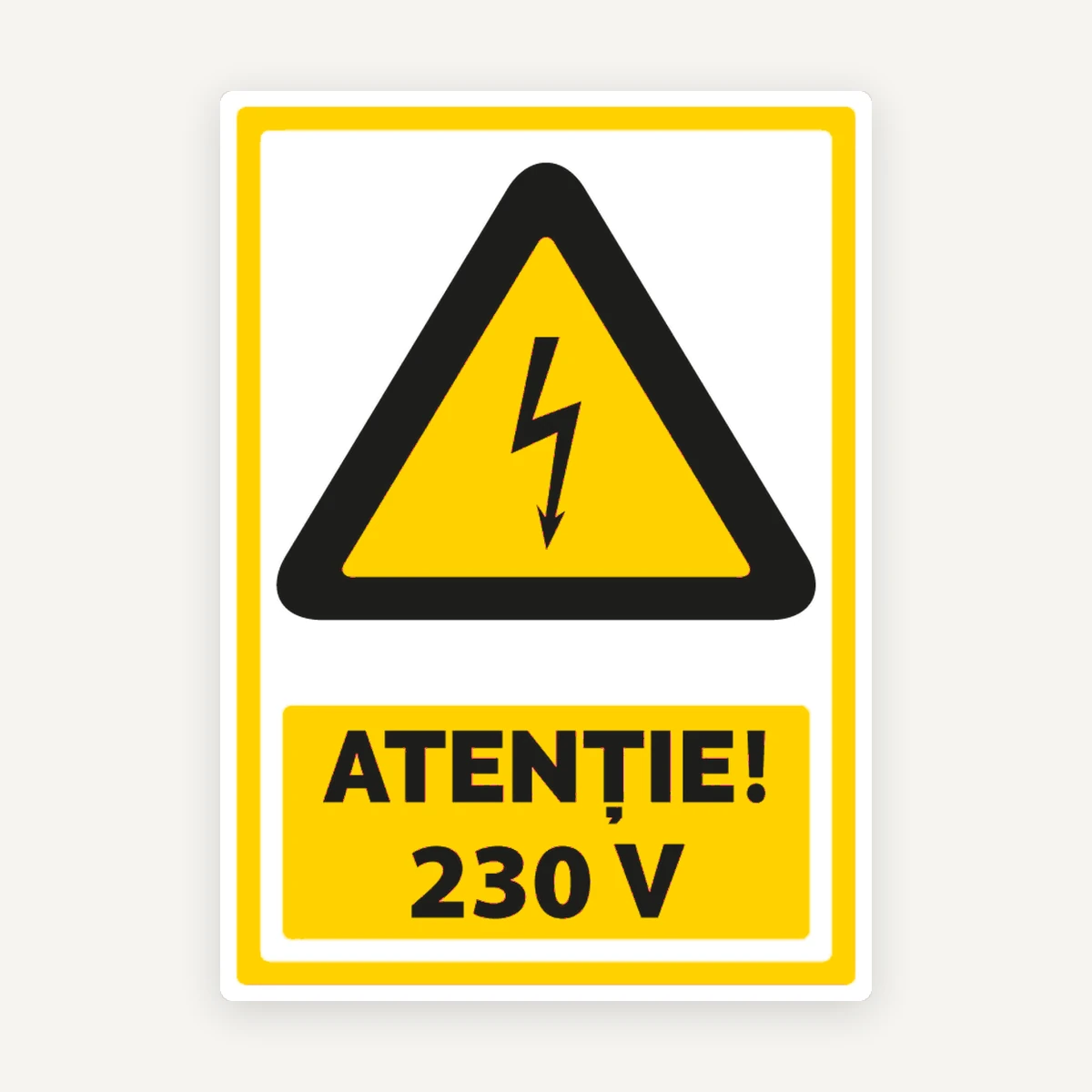 Indicator de Atenție 230V pentru Tablouri Electrice și Utilaje Electrice