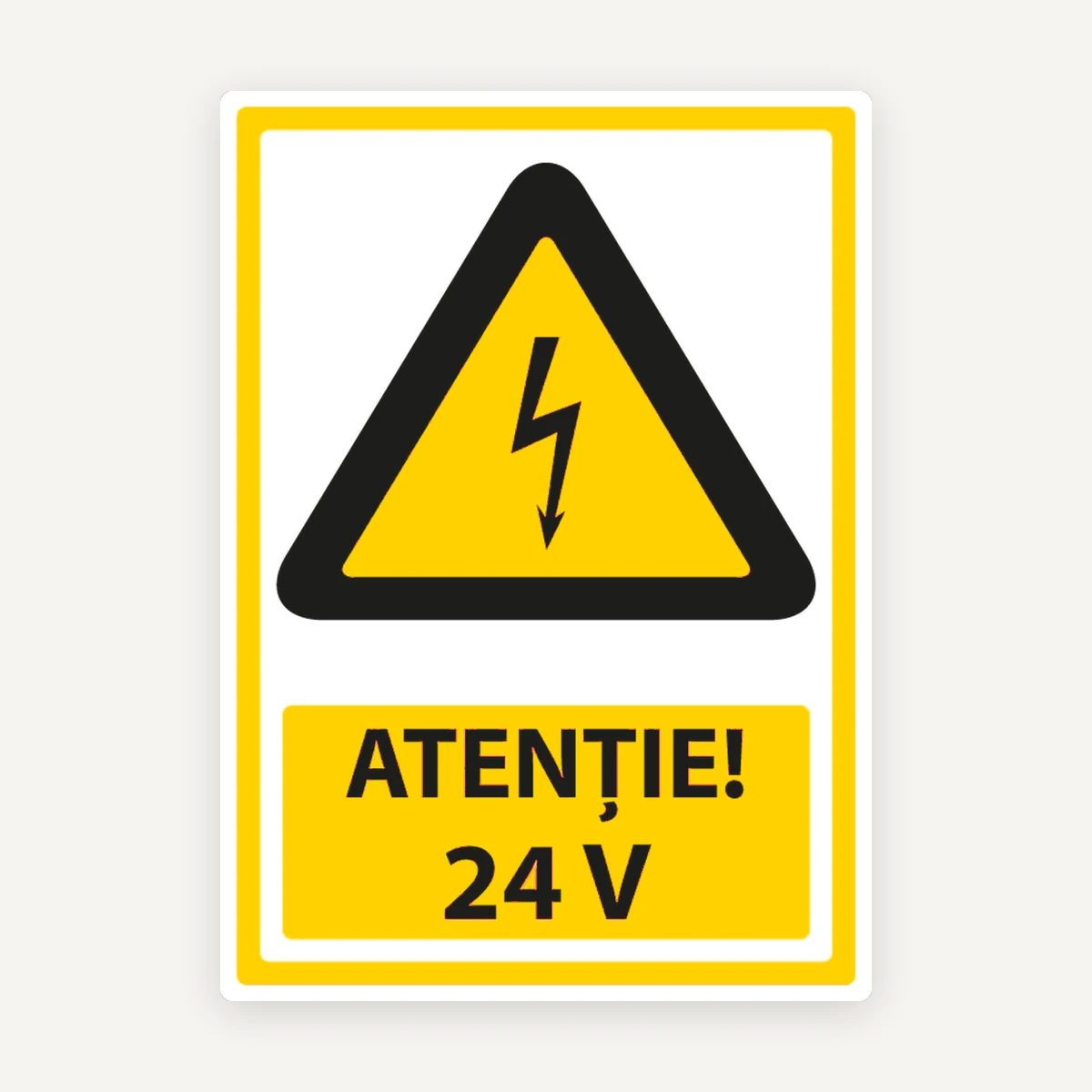 Indicator Atenție 24V pentru Zone cu Risc și Echipamente Electrice