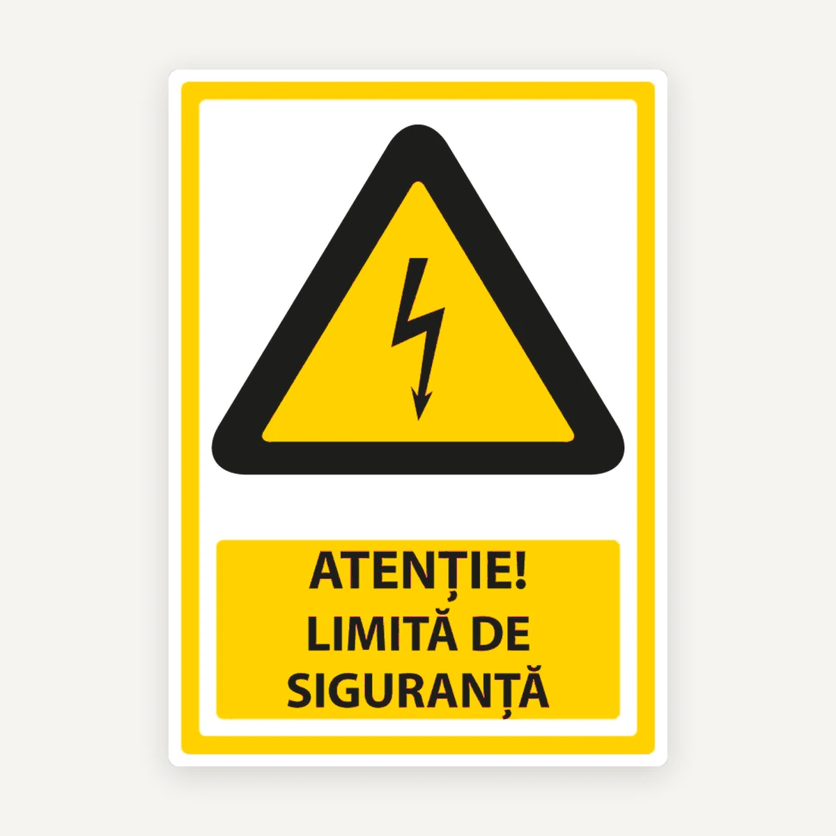 Indicator Atenție - Limită de Siguranță pentru Curent Electric