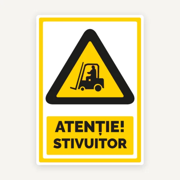 Indicator Atenție Stivuitor pentru Stivuitoare și Zone Industriale