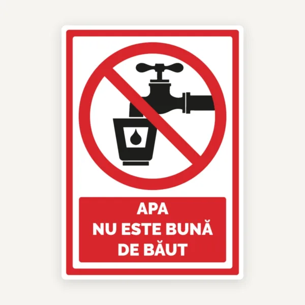 Indicator pentru apa nu este buna de baut