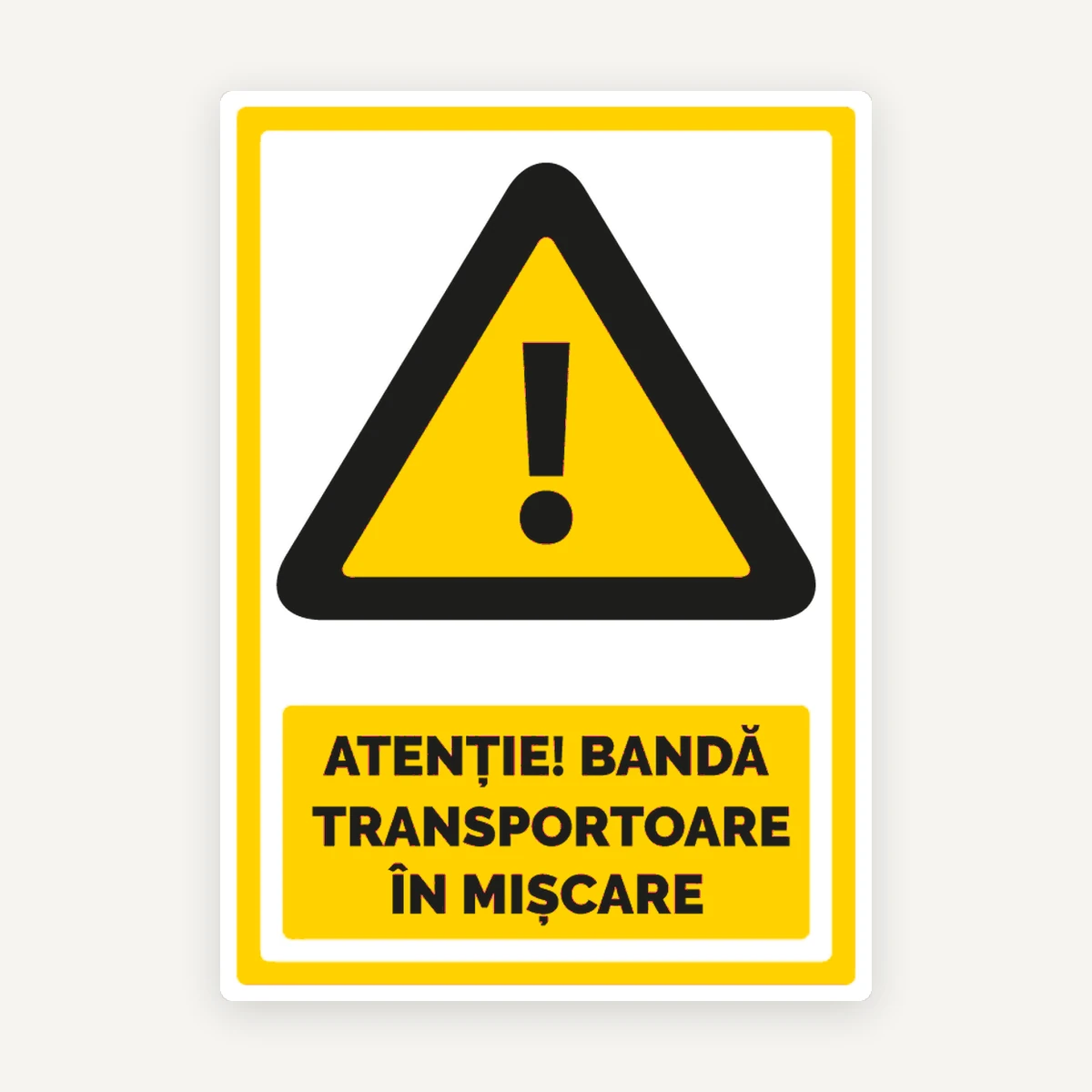 Indicator pentru banda transportoare in miscare