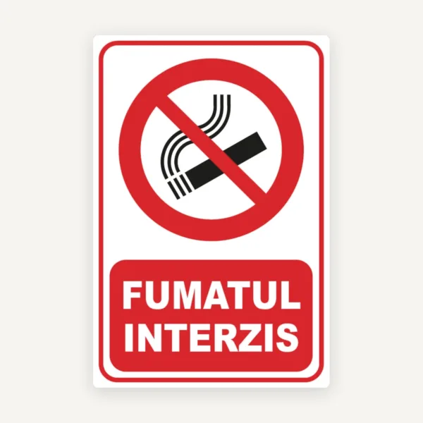 Indicator pentru fumatul interzis