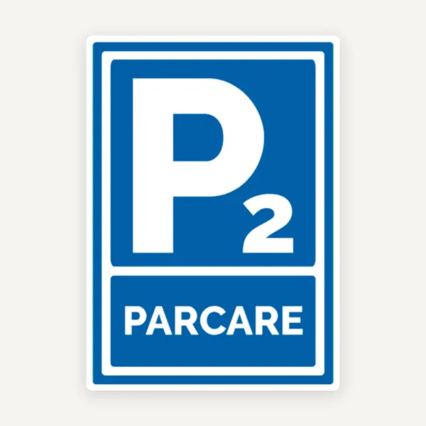 Indicator Loc de Parcare Personalizat cu Număr - Plăcuță Auto Personalizată