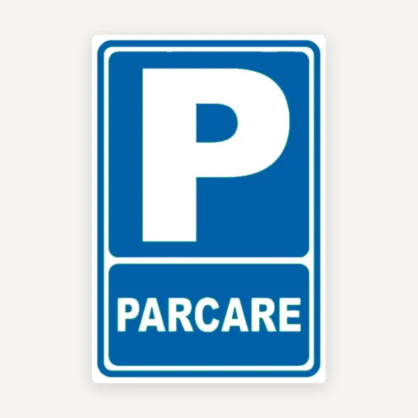 Indicator Parcare „P” - Semn Parcare Auto, Rezistent Exterior