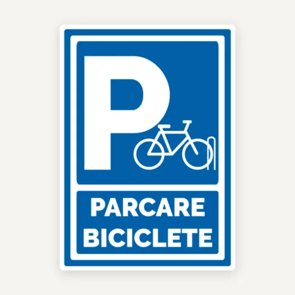 Indicator pentru parcari cu bicicleta