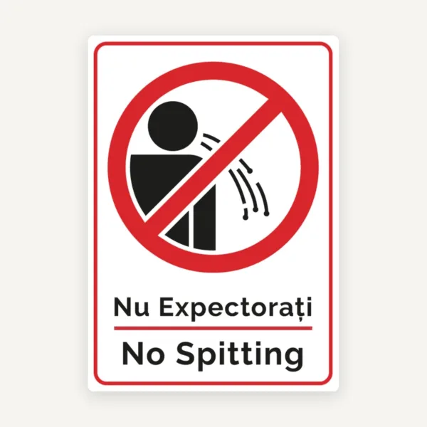 Semn nu expectoratie no spitting