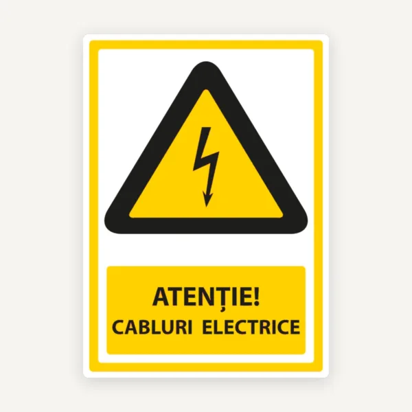Semn pentru cabluri electrice