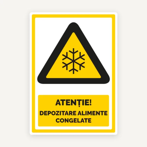 Semn pentru depozitare alimente congelate