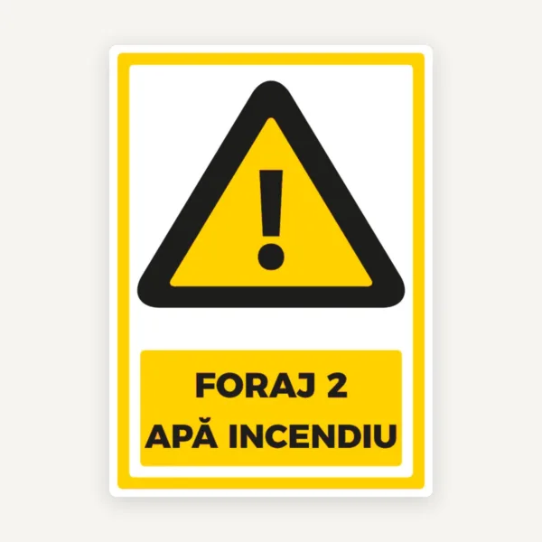 Semn  pentru foraj 2 apa potabila