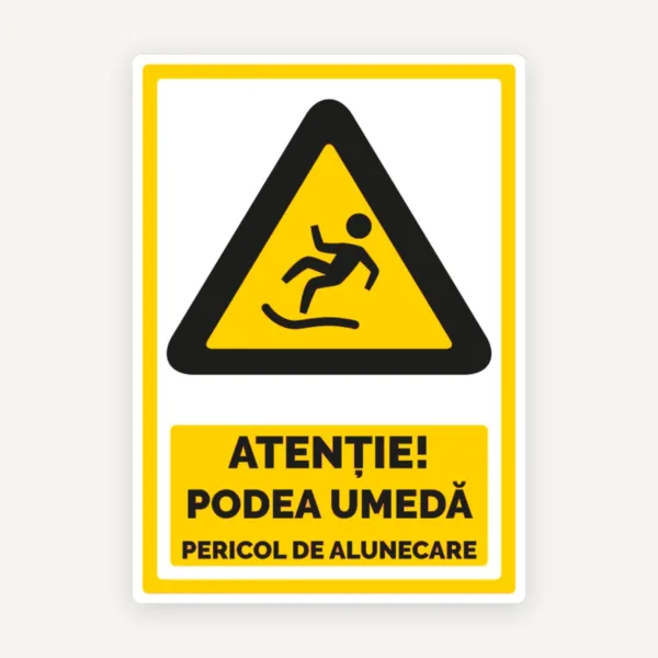 semn pentru podea umeda
