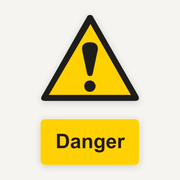Sign danger