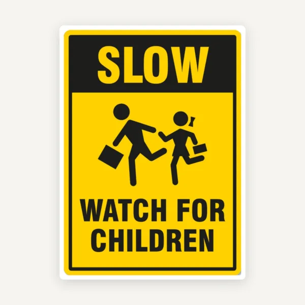 Sign slow watch for children