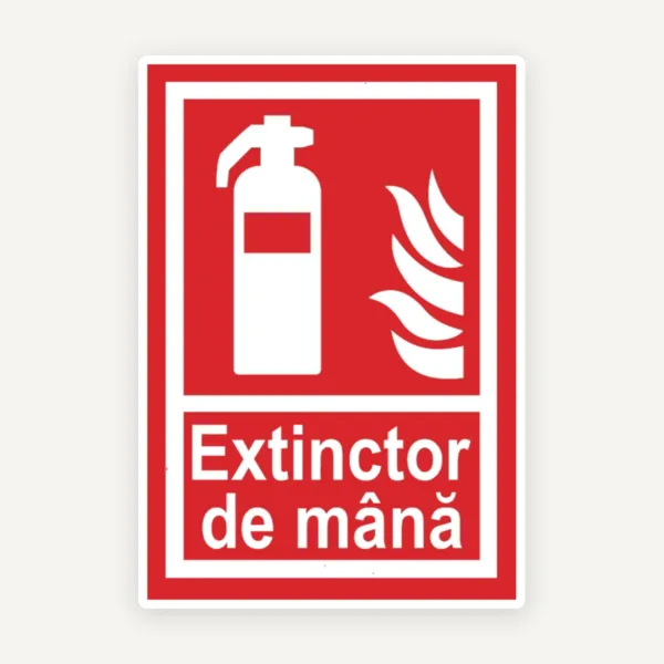 Semn de extinctor de mana