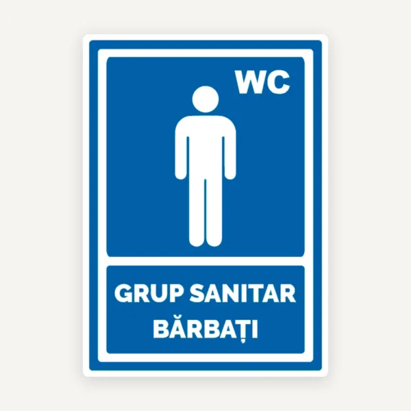 Semn de grup sanitar barbati