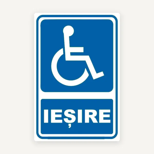 Semn de iesire pentru persoane cu handicap