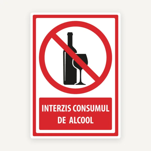 Semn de interzicerea consumului de alcool