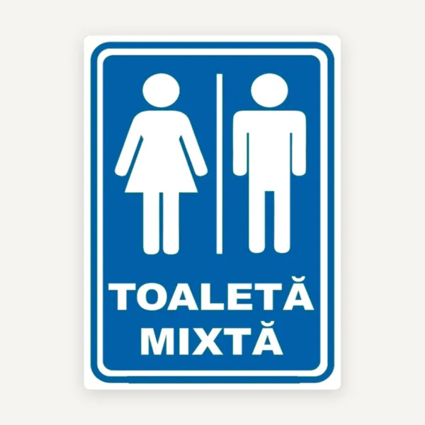 Semn de toaleta mixta